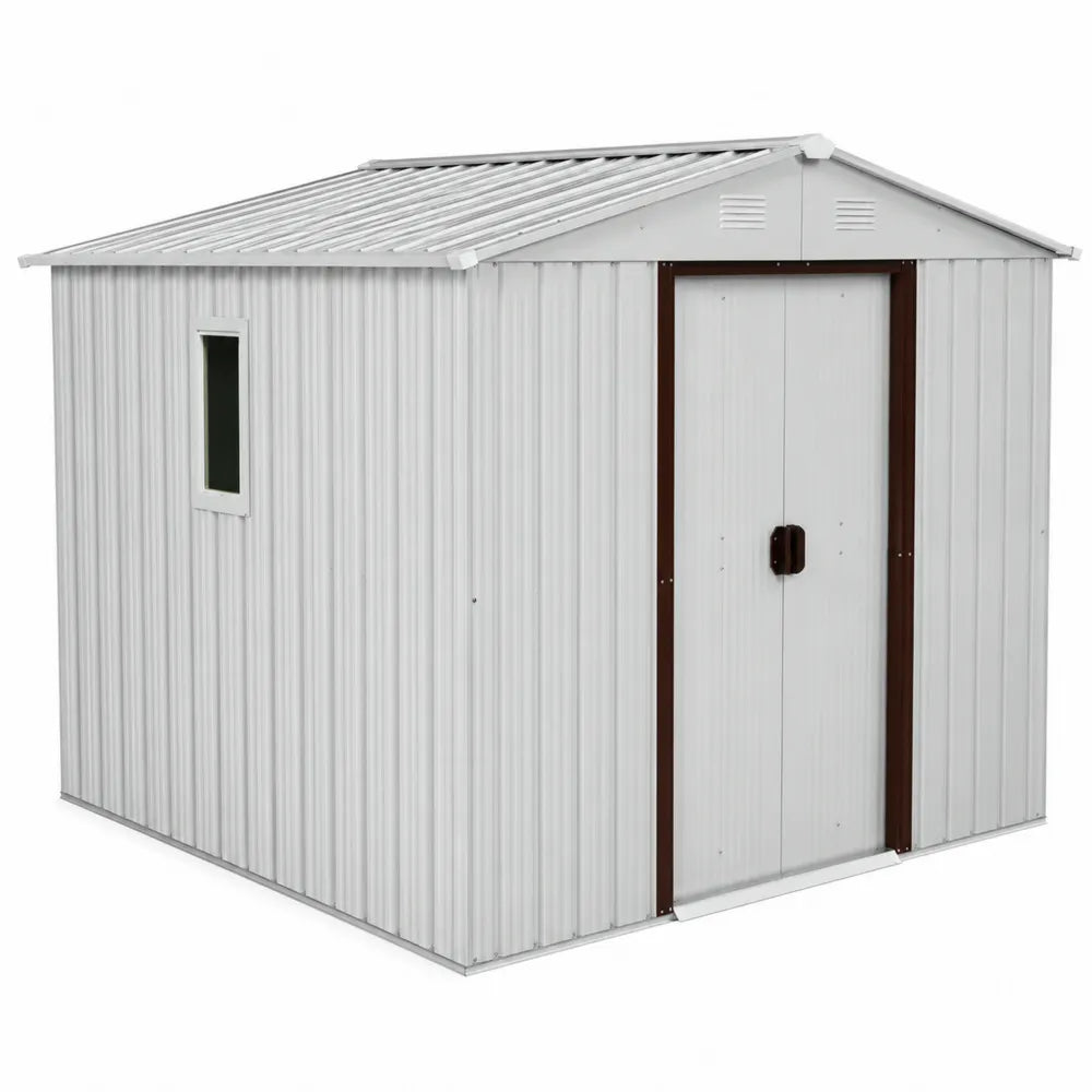 Abri de Jardin en Acier avec Fenêtre 257x205x178 cm