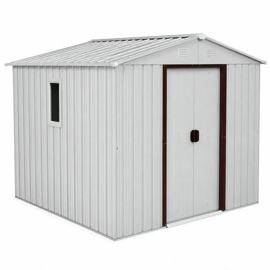 Abri de Jardin en Acier avec Fenêtre 257x205x178 cm